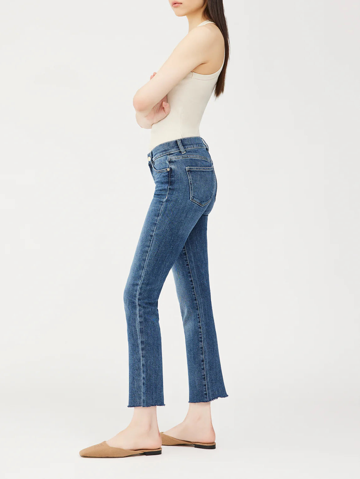 MARA STRAIGHT MID RISE INSTASCULPT ANKLE JEAN