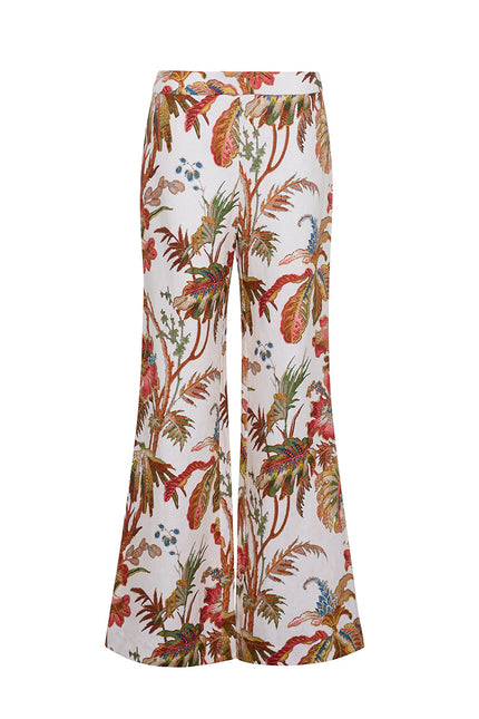 MAYFLOWER PANT IN FAUNA FLORAL IVORY