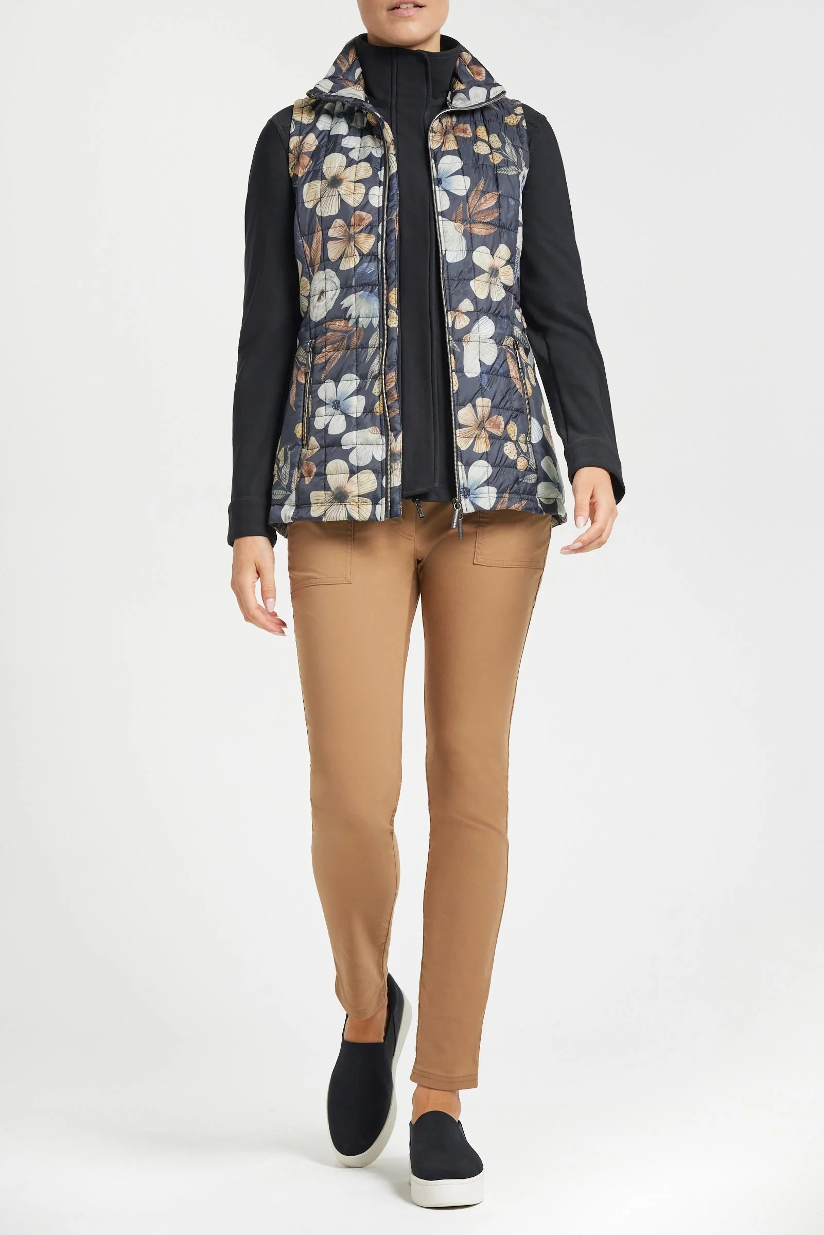 PRINTED MONTREAL QUILTED VEST