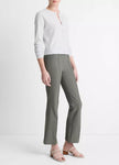 MID RISE PINTUCK CROP FLARE PANT