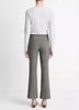 MID RISE PINTUCK CROP FLARE PANT