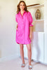 MILLER CHEMISE SHIRTDRESS TYPEWRITER CLOTH