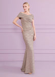 MOBINA3 COLUMN GOWN IN STARDUST JERSEY