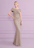 MOBINA3 COLUMN GOWN IN STARDUST JERSEY
