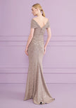 MOBINA3 COLUMN GOWN IN STARDUST JERSEY
