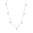 SMALL FLOATING DIAMOND NECKLACE