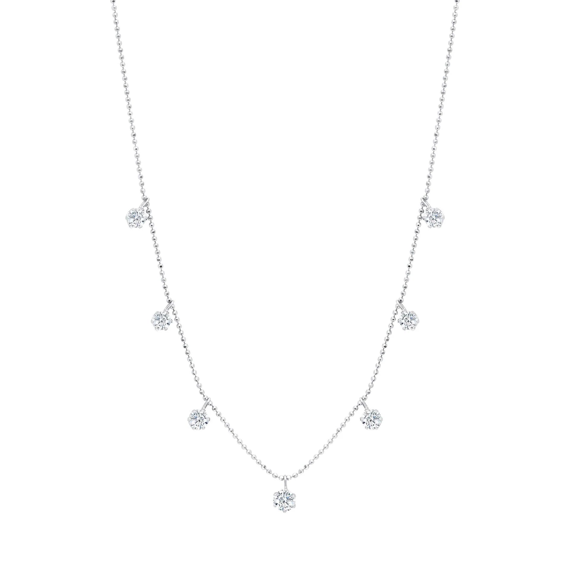 MEDIUM FLOATING DIAMOND NECKLACE