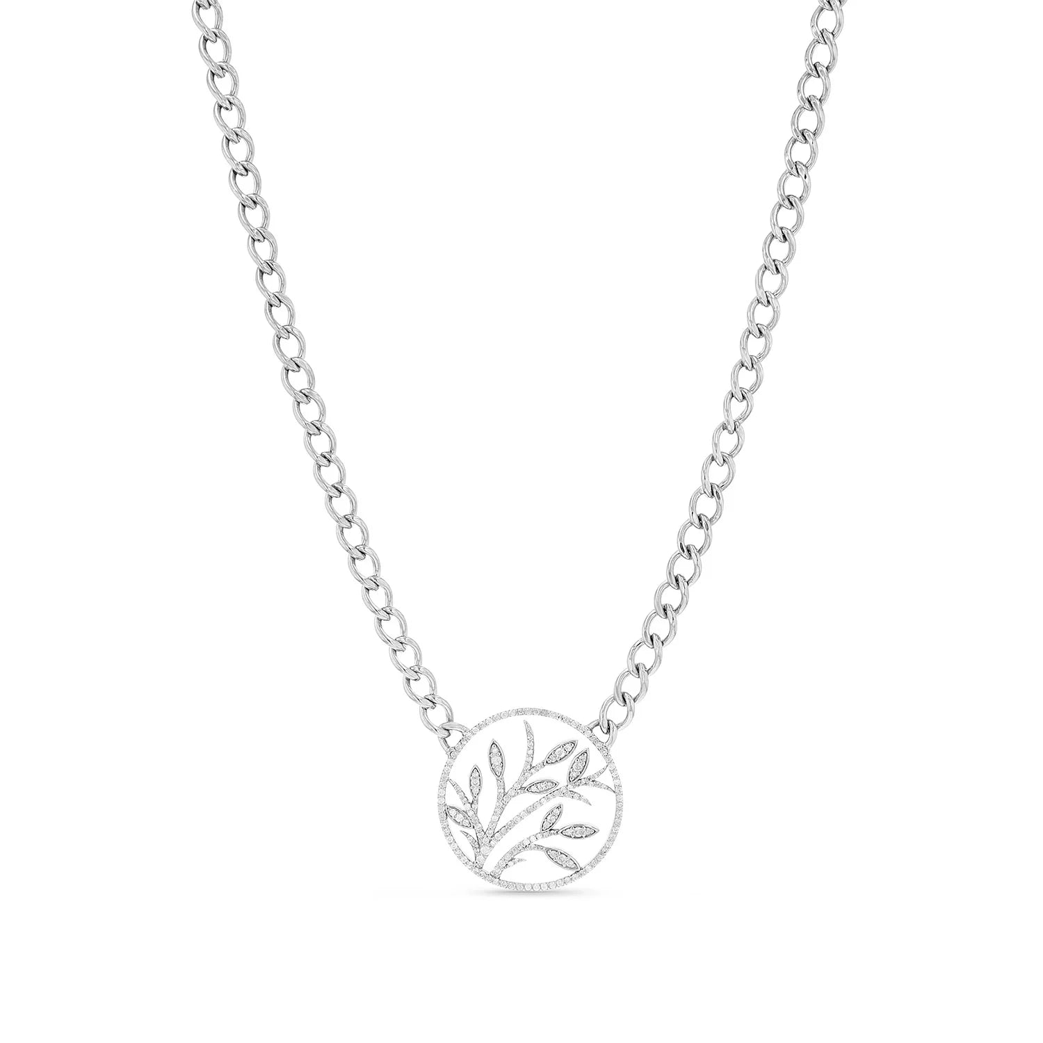 DIAMOND NEW GROWTH PENDANT NECKLACE