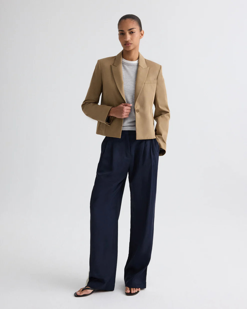 SAWYER BLAZER IN TRENCH CHINO TWILL
