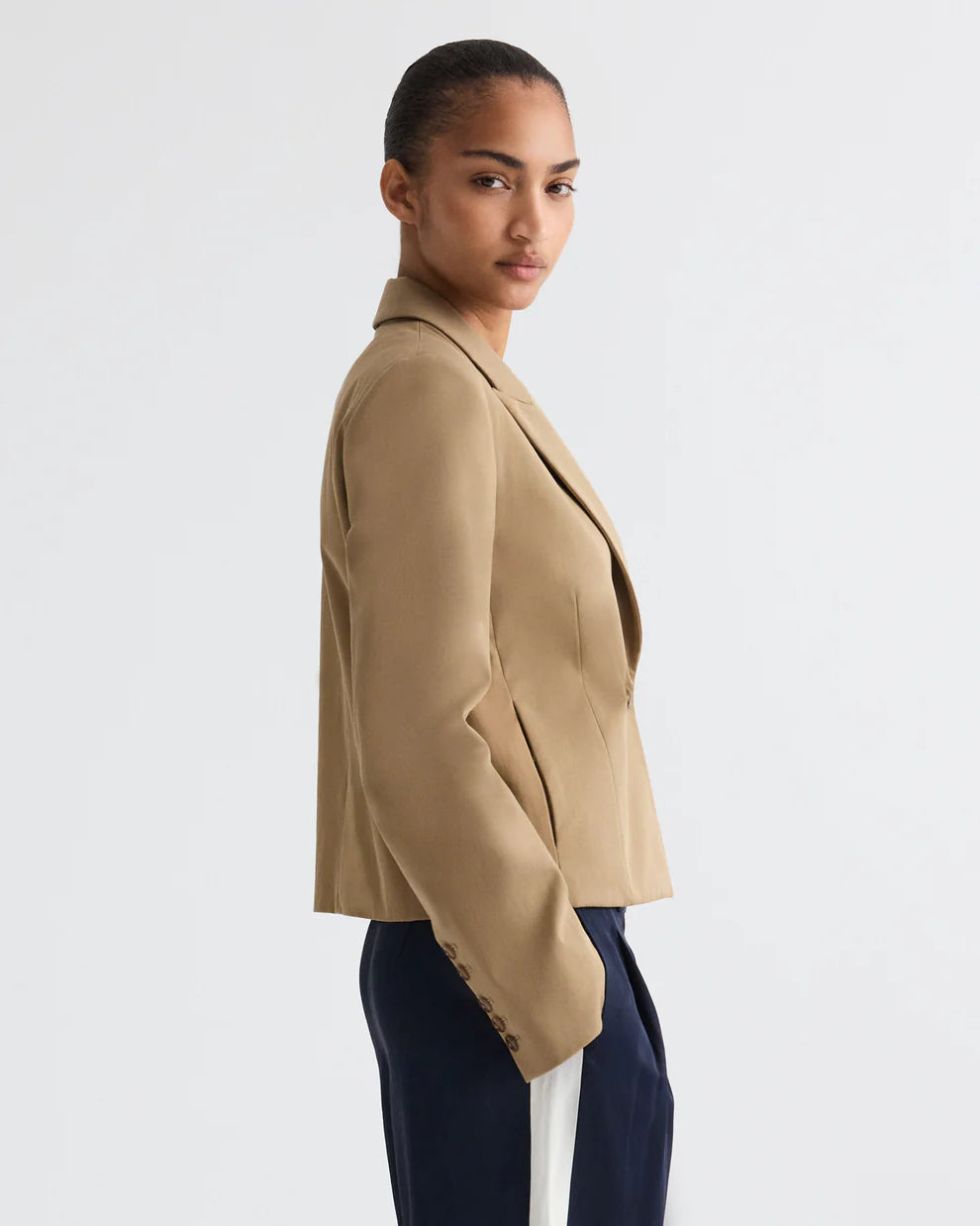 SAWYER BLAZER IN TRENCH CHINO TWILL