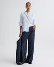 HUDSON ST PANT IN DENIM LOOK SUITING