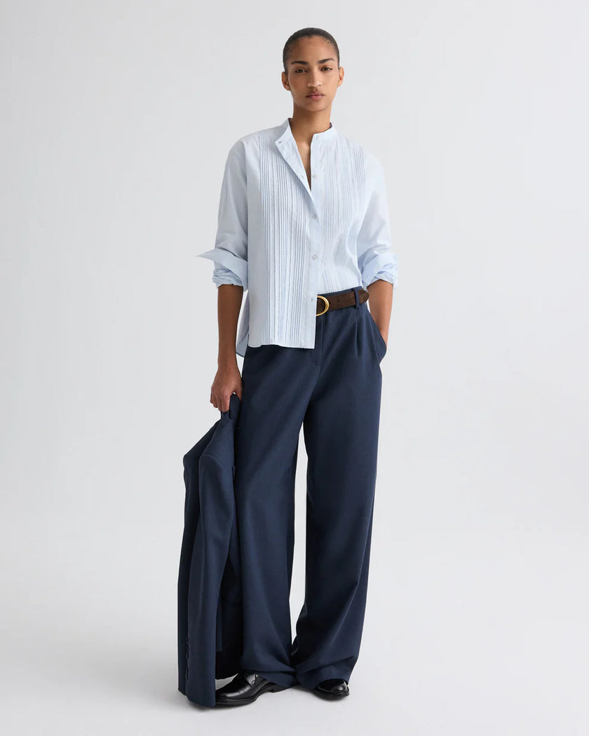 HUDSON ST PANT IN DENIM LOOK SUITING