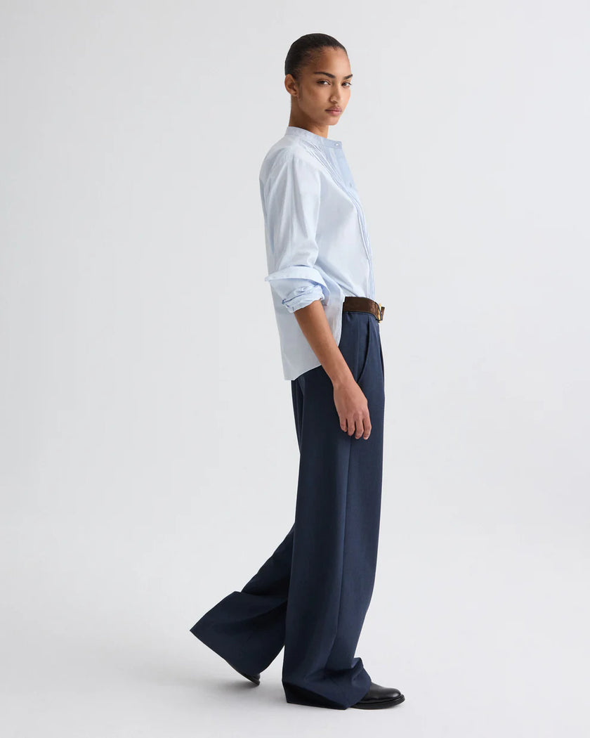 HUDSON ST PANT IN DENIM LOOK SUITING