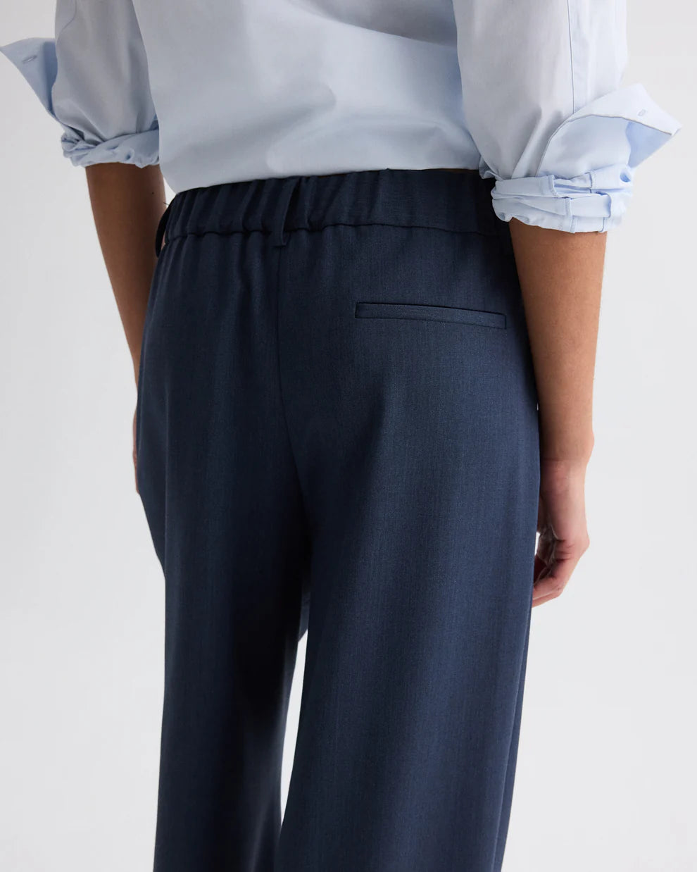 HUDSON ST PANT IN DENIM LOOK SUITING