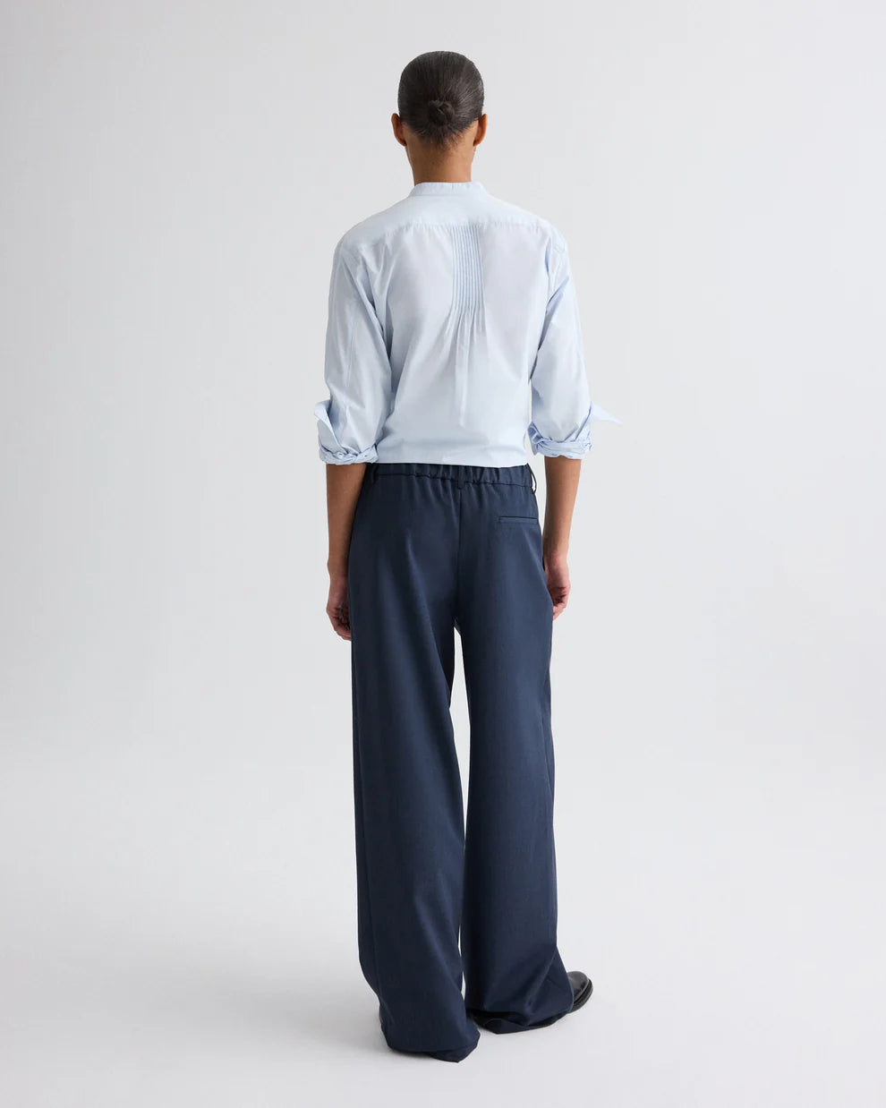 HUDSON ST PANT IN DENIM LOOK SUITING