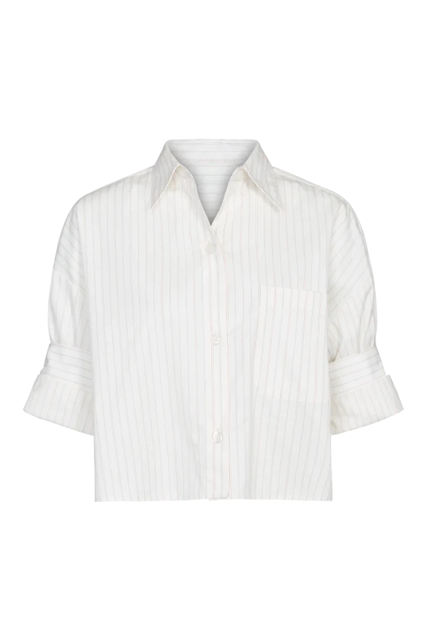 NEXT EX SHIRT IN MIXED PINSTRIPE SUPERPOP