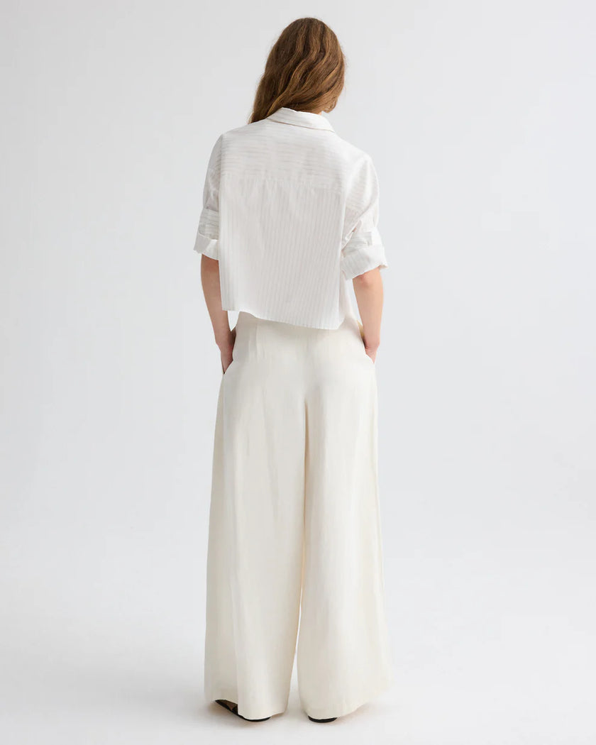 NEXT EX SHIRT IN MIXED PINSTRIPE SUPERPOP