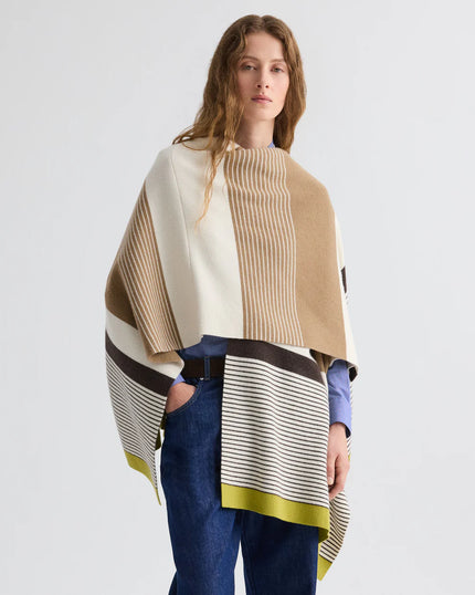 WRAPPED AROUND PONCHO  IN CASHMERE
