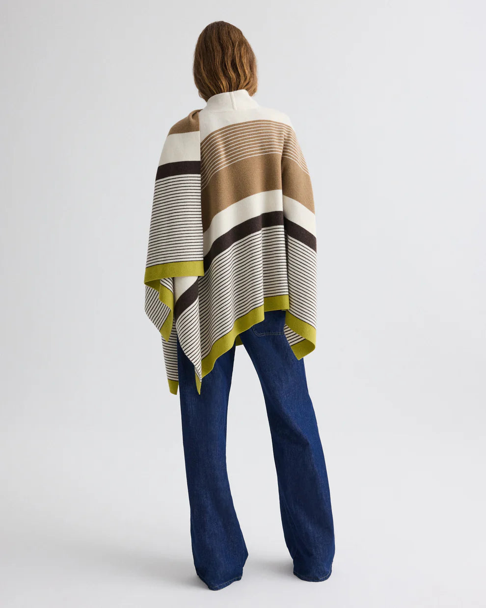 WRAPPED AROUND PONCHO  IN CASHMERE