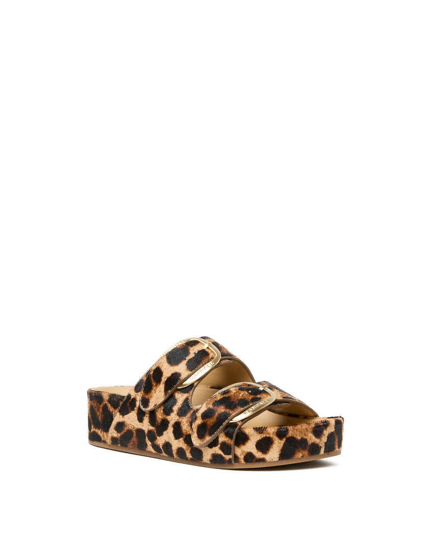NICO TWO BAND SANDAL IN LEOPARD