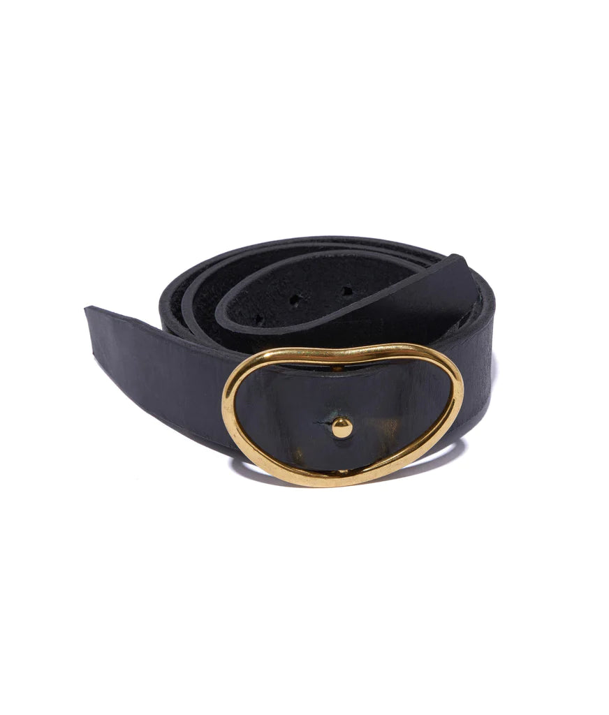 WIDE GEORGIA BELT IN BLACK