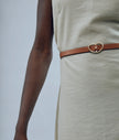 SKINNY GEORGIA BELT IN TAN