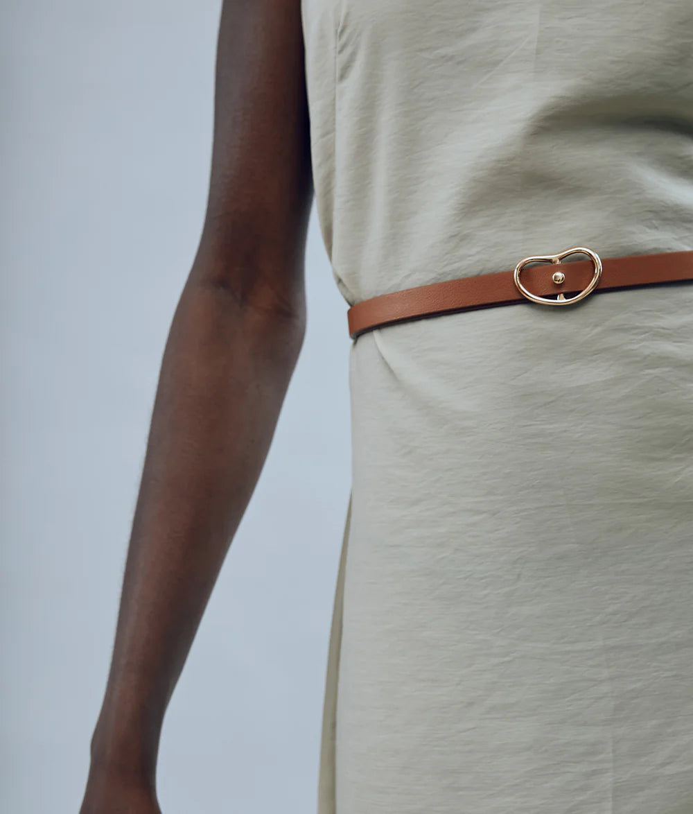 SKINNY GEORGIA BELT IN TAN