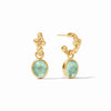 NASSAU HOOP AND CHARM EARRING