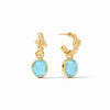 NASSAU HOOP AND CHARM EARRING