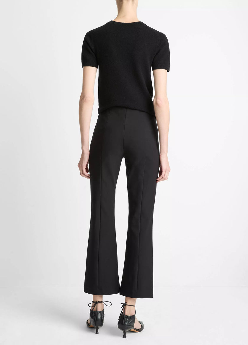 NIKI MID RISE PINTUCK CROP FLARE PANT