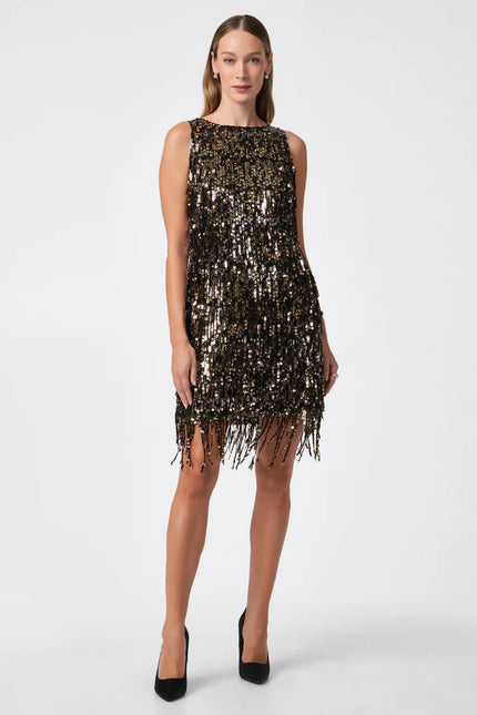 NINI SEQUIN FRINGE DRESS