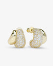 NORAH PAVE DOUBLE HOOP IN GOLD