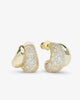 NORAH PAVE DOUBLE HOOP IN GOLD