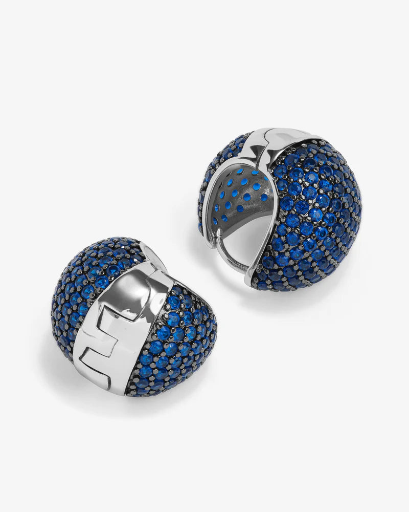 NORAH PAVE EARRINGS IN SAPPHIRE