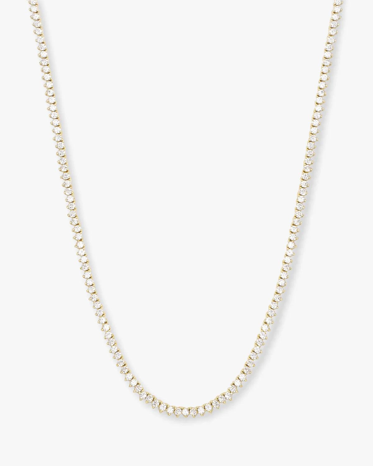 NOT YOUR BASIC TENNIS NECKLACE 2 MM 18 INCH