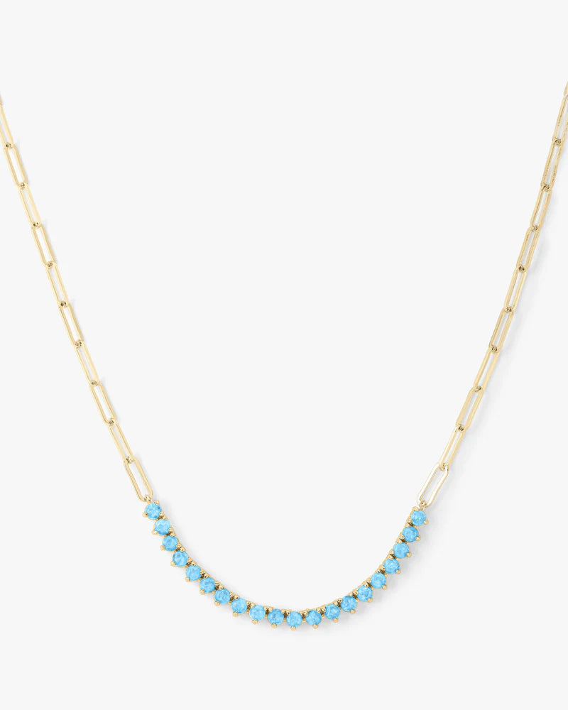 NOT YOUR BASIC SAMANTHA TENNIS NECKLACE