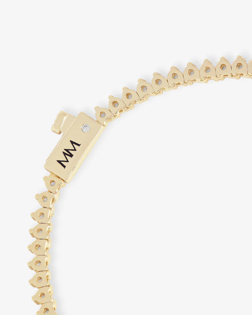 NOT YOUR BASIC TENNIS NECKLACE 2 MM 18 INCH