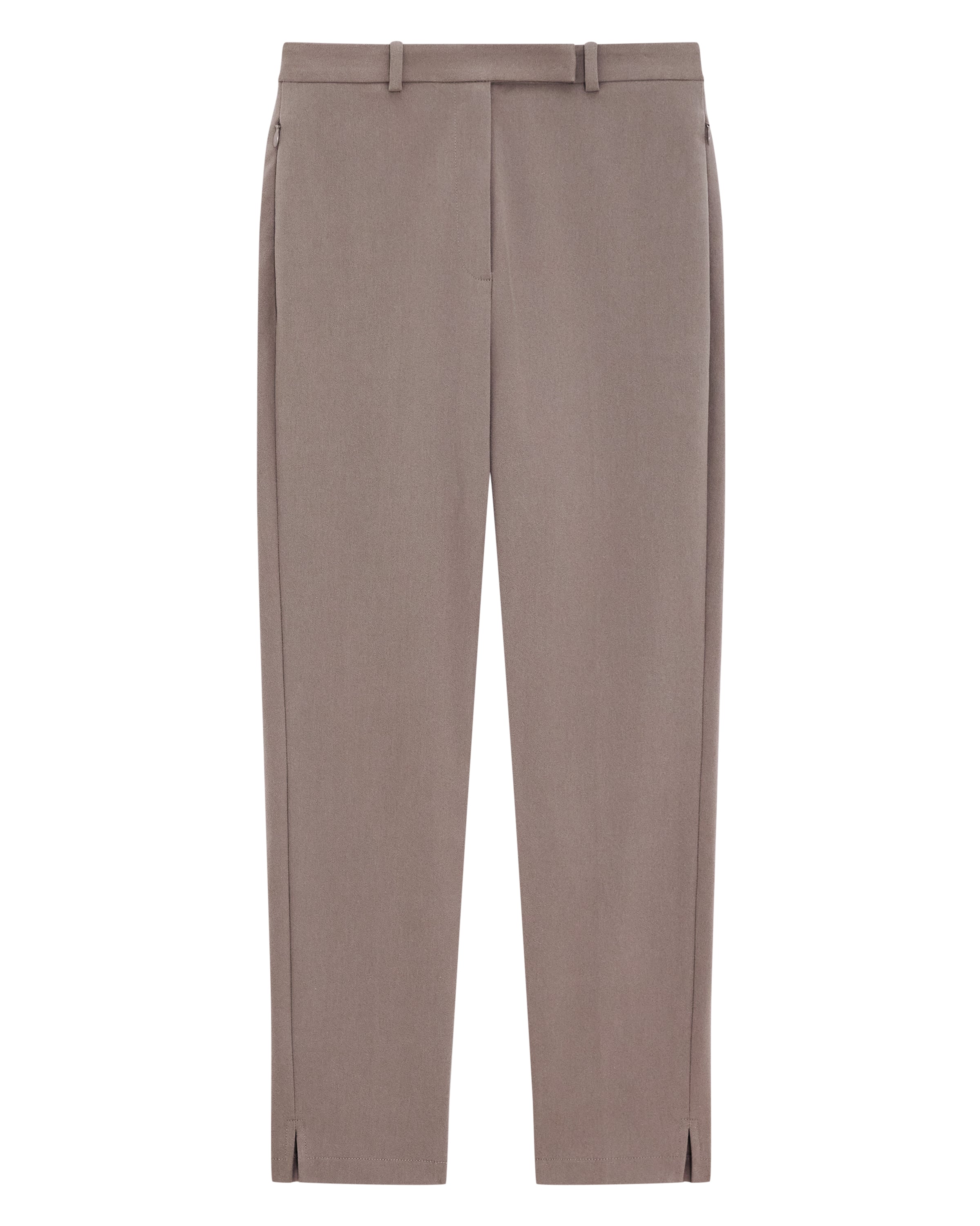 TAPERED HIGH WAIST PANT IN STRETCH COTTON