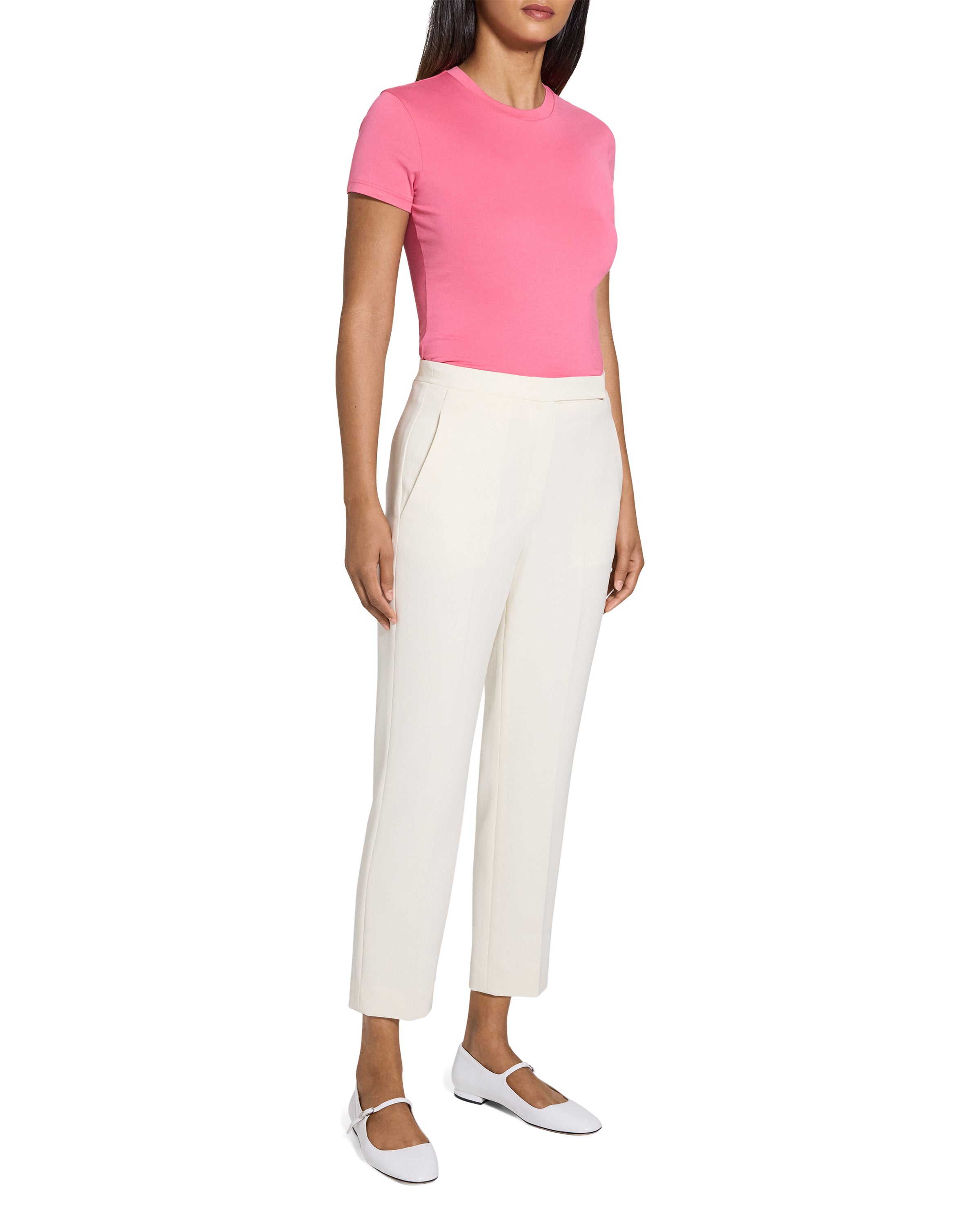 HIGH WAIST SLIM CROP PANT