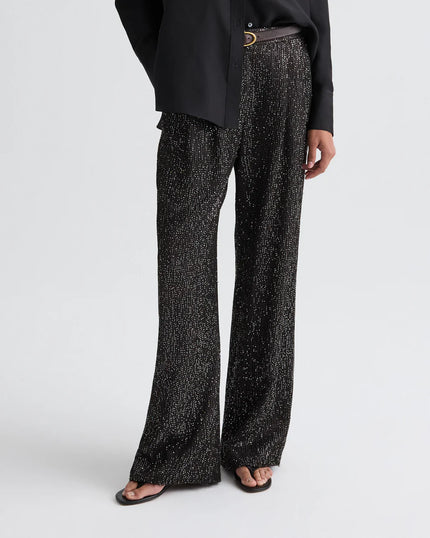 SULLI PANT IN MINI SEQUIN NETTING