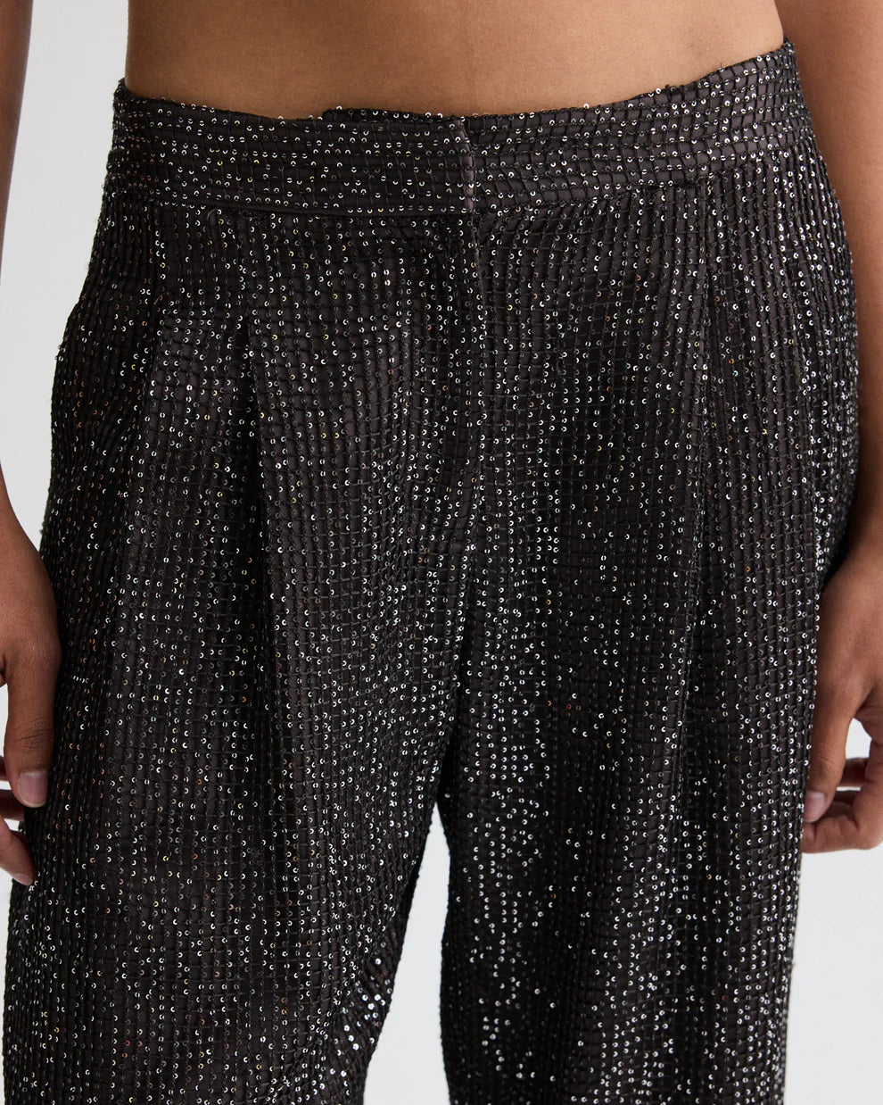 SULLI PANT IN MINI SEQUIN NETTING
