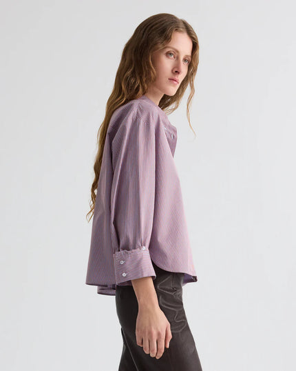 JD SHIRT IN FRAMED MICRO STRIPED SHIRTING