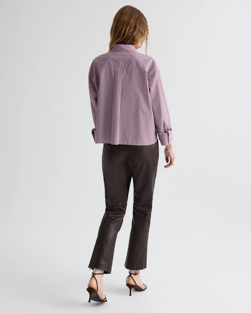 JD SHIRT IN FRAMED MICRO STRIPED SHIRTING