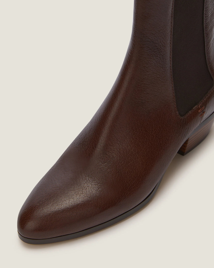 ELLA LEATHER BOOTIE