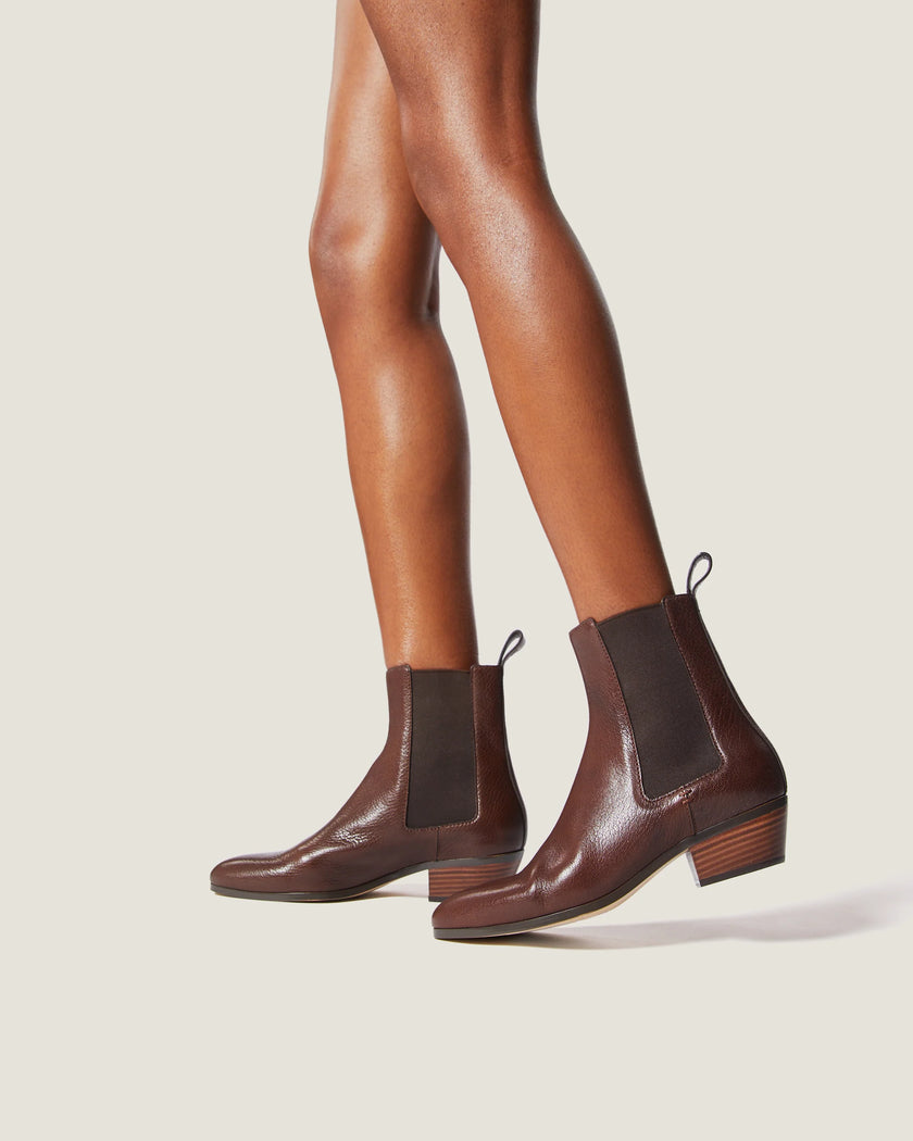 ELLA LEATHER BOOTIE