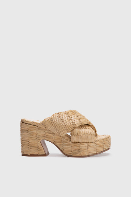 NOA RAFFIA WEDGE SANDAL