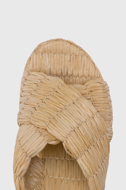 NOA RAFFIA WEDGE SANDAL