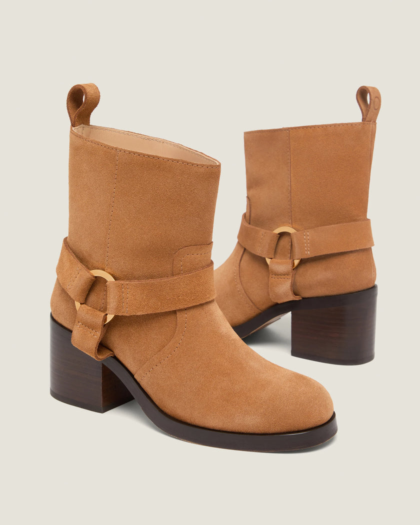HAILEY LOW SUEDE BIKER BOOT