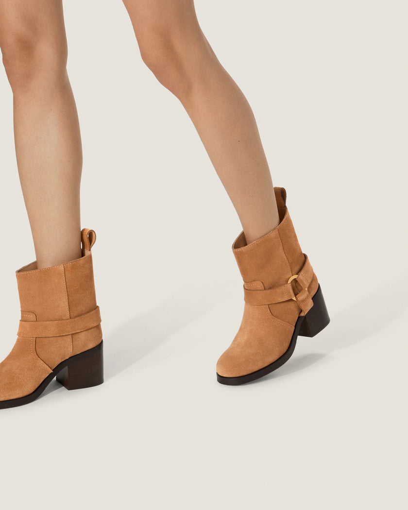 HAILEY LOW SUEDE BIKER BOOT
