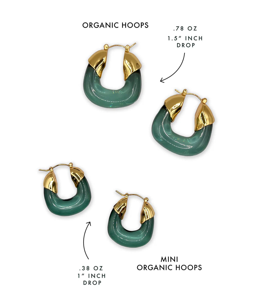 MINI ORGANIC HOOPS IN TANGERINE
